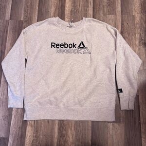 Reebok Men's Light Gray Crewneck Sweater